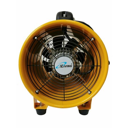 Iliving Utility Blower Exhaust Warehouse Ventilator 10 in. Floor Fan, 350-Watt, 3450RPM ILG8VF10